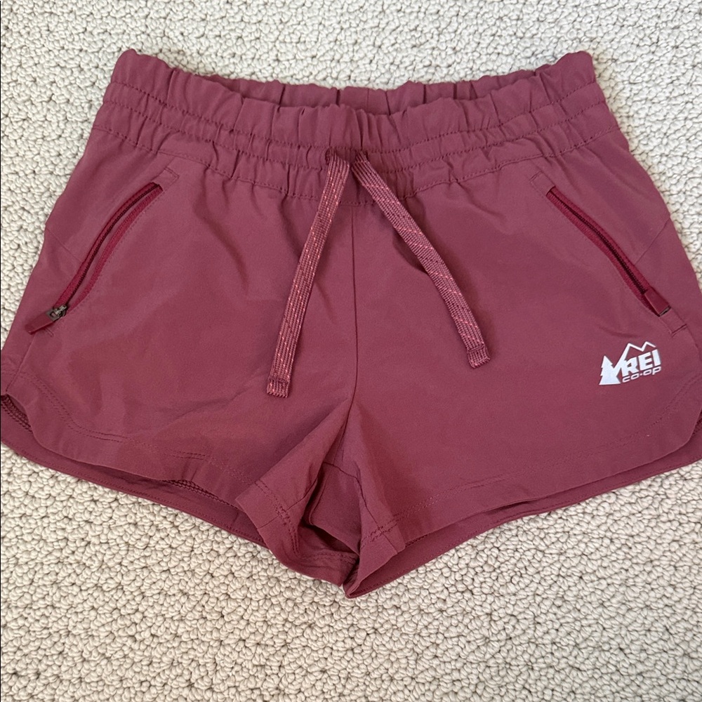 REI Women's Athletic Shorts in Burgundy